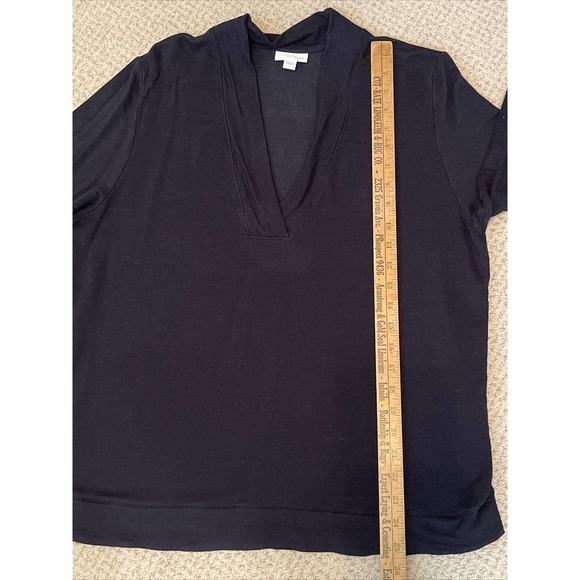 J JILL Misses L Black Sweater Rayon Cotton Spandex - Picture 6 of 6